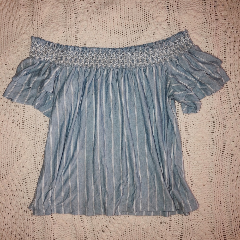 charlotte Russe blue blouse